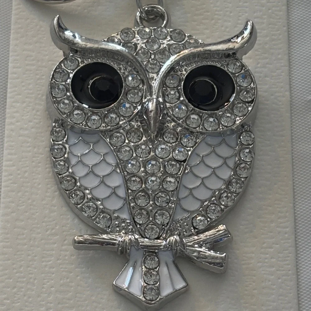Silver Owl Keychain/Bag Charm